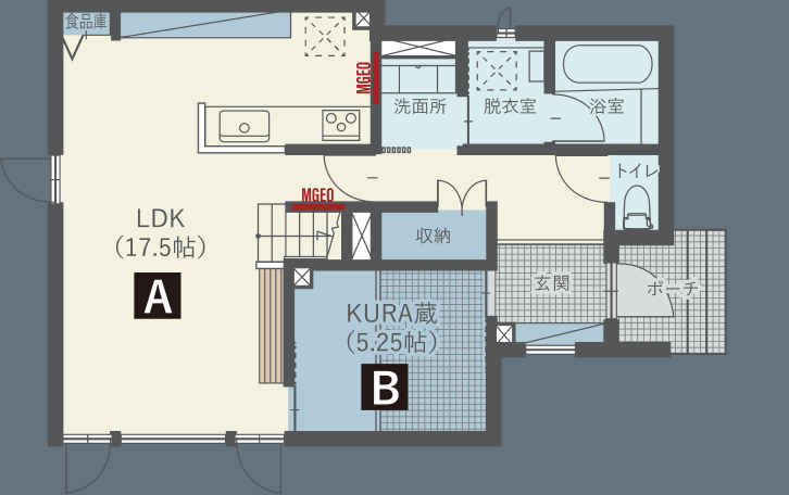 Aの間取り図